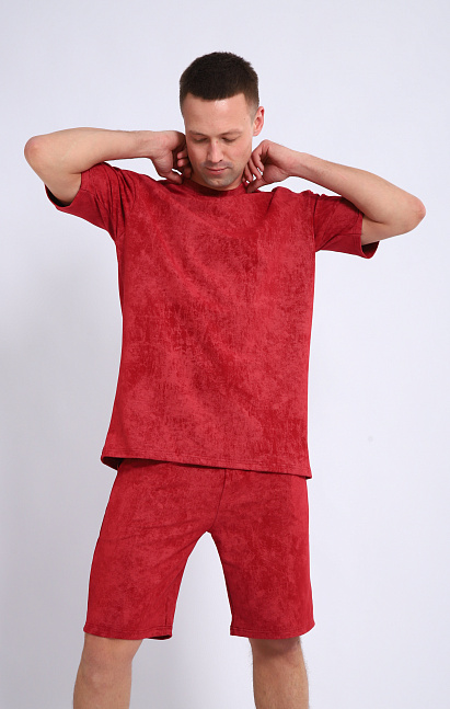 м440 Костюм мужской (бордо винтаж)
